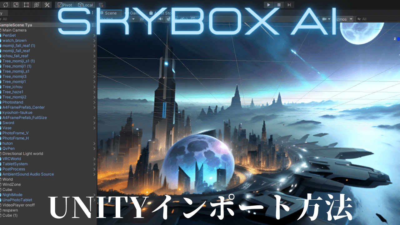 【Skybox AI】unityへインポートしてVRChatで使用する方法